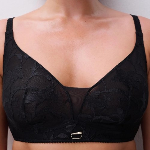Chantelle Idyll noir soutien-gorge sans armatures en dentelle