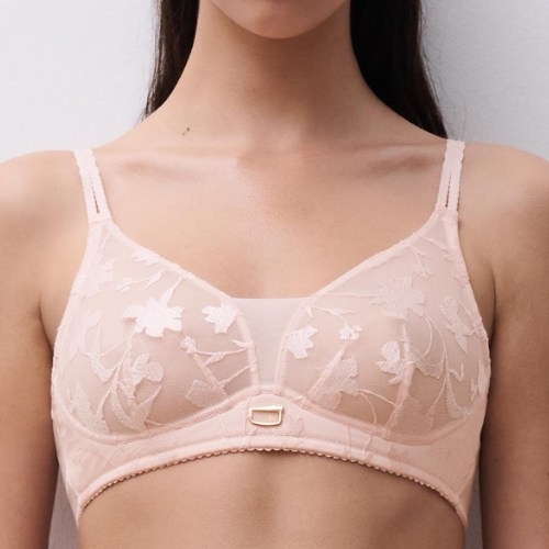Chantelle Idyll rose soutien-gorge sans armatures en dentelle
