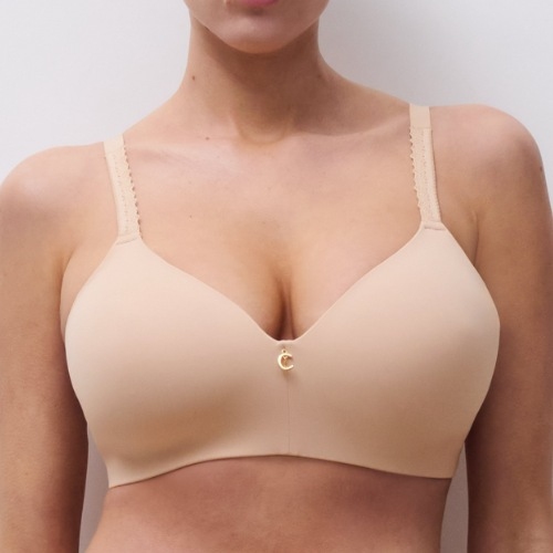 Chantelle Romance beige soutien-gorge sans armatures en dentelle