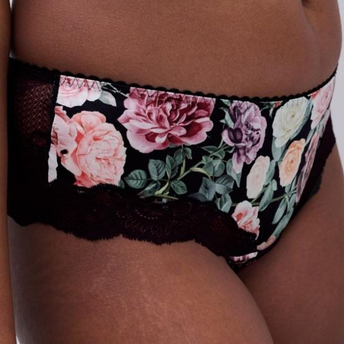 Chantelle Gloss noir/print shortie