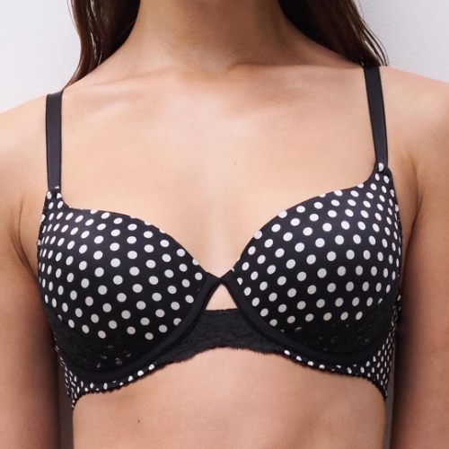 Chantelle Gloss noir/blanc soutien-gorge rembourré