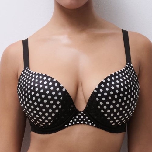 Chantelle Gloss noir/blanc soutien-gorge push up