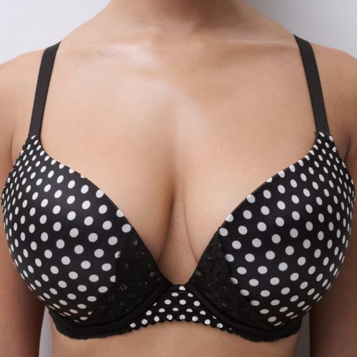 Chantelle Gloss noir/blanc soutien-gorge push up