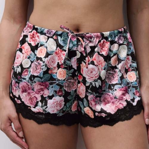 Chantelle Gloss noir/print shortie