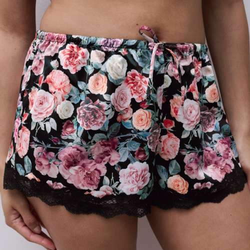 Chantelle Gloss noir/print shortie