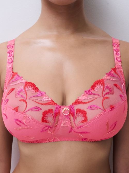 Chantelle Majestic rose soutien-gorge sans armatures en dentelle