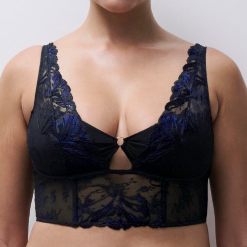 Chantelle Illusion noir soutien-gorge sans forme