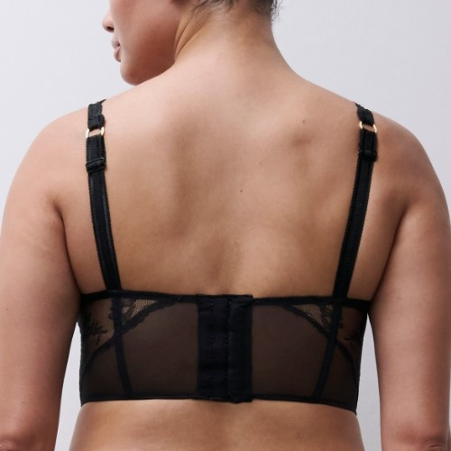 Chantelle Illusion noir soutien-gorge sans forme