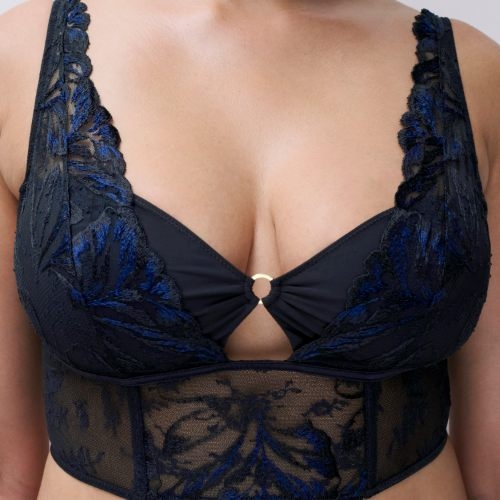 Chantelle Illusion noir soutien-gorge sans forme