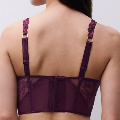 Chantelle Illusion aubergine soutien-gorge sans forme