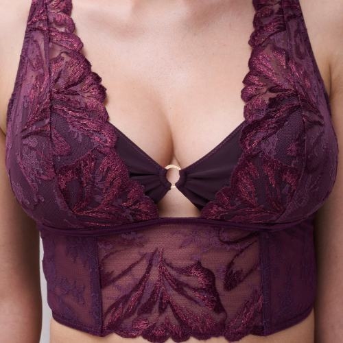 Chantelle Illusion aubergine soutien-gorge sans forme