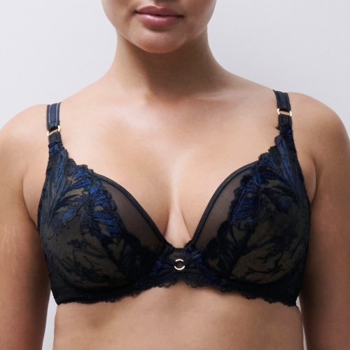 Chantelle Illusion noir soutien-gorge sans forme