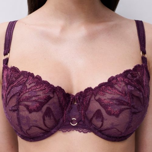 Chantelle Illusion aubergine soutien-gorge sans forme