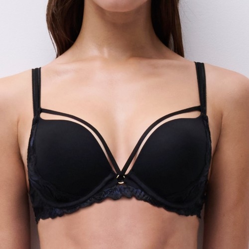 Chantelle Illusion noir soutien-gorge push up