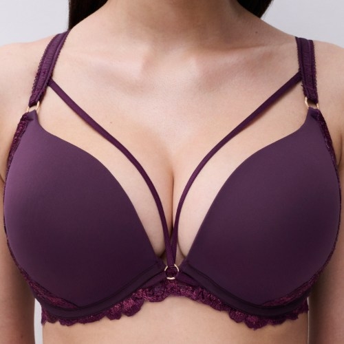 Chantelle Illusion aubergine soutien-gorge push up