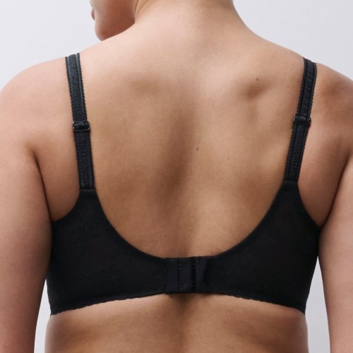 Chantelle Illusion noir soutien-gorge sans armatures en dentelle