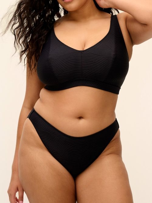Elomi Swim Cubanito black sands slip de bikini