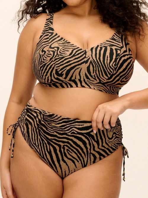 Elomi Swim Tortoli Bay marron/print soutien-gorge bikini corbeille