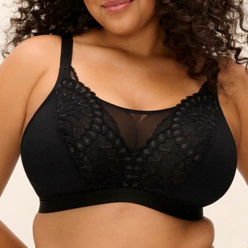 Elomi Tiernie noir soutien-gorge sans armatures en dentelle