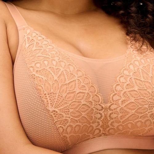 Elomi Tiernie marron soutien-gorge sans armatures en dentelle