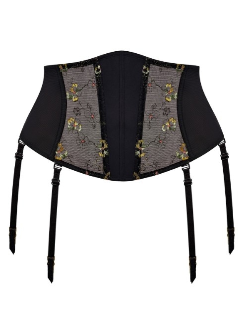 Elomi Lyriana jet jarretelles garter belt