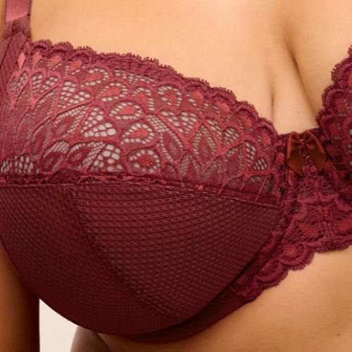 Elomi Tiernie rouge soutien-gorge sans forme