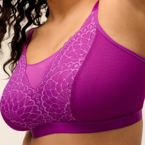 Elomi Tiernie fuchsia soutien-gorge sans armatures en dentelle