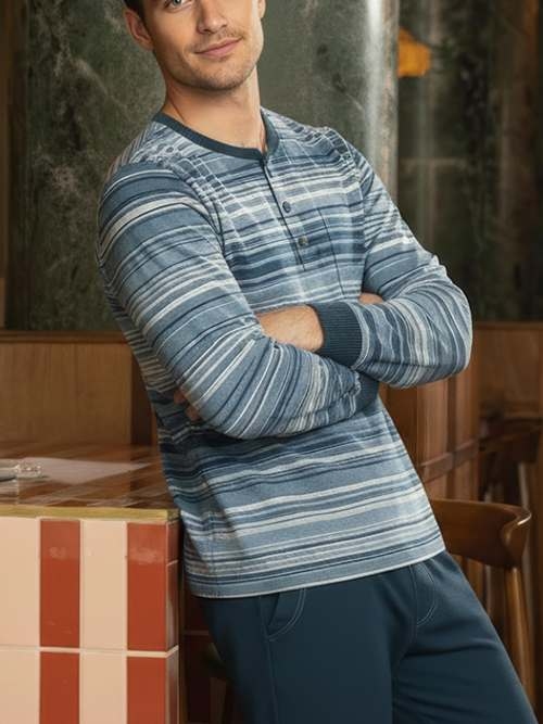 Charlie Choe Homme bleu marine pyjama