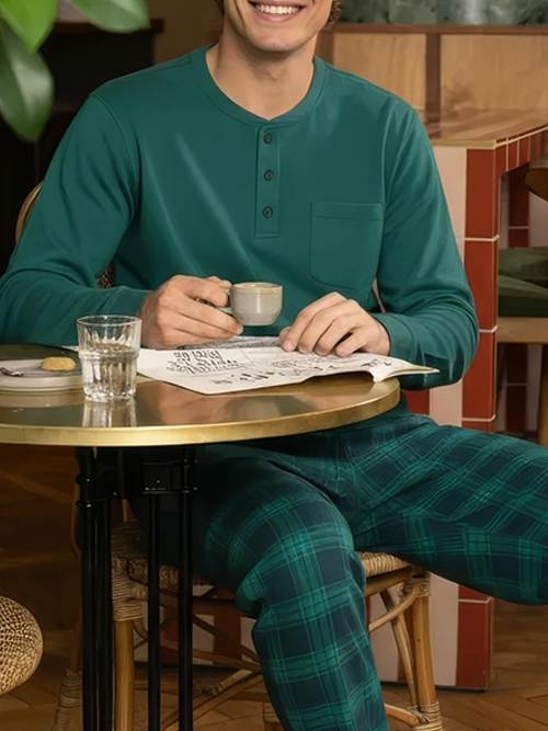 Charlie Choe Homme vert pyjama