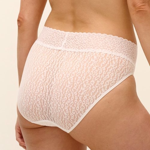 Wacoal Lingerie High Bar blanc haut slip