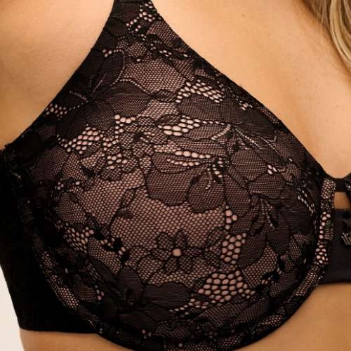 Wacoal Lingerie B-smooth noir soutien-gorge sans forme