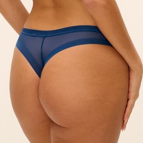 Wacoal Lingerie Abellia bleu marine culotte string