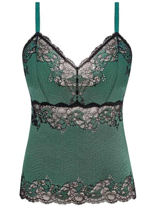 Wacoal Lingerie Modern Affair vert top spaghetti