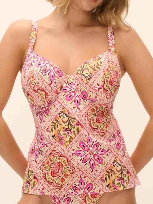 Freya Swim Club Bohemia rose tankini top