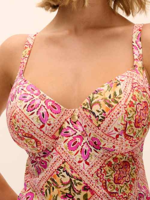 Freya Swim Club Bohemia rose tankini top