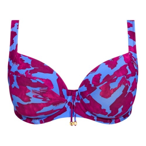 Fantasy Swim Merissa burgundy print haut de bikini préformé
