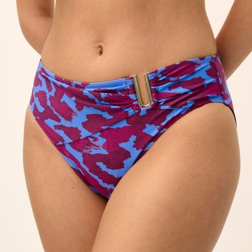 Fantasy Swim Merissa burgundy print slip de bikini