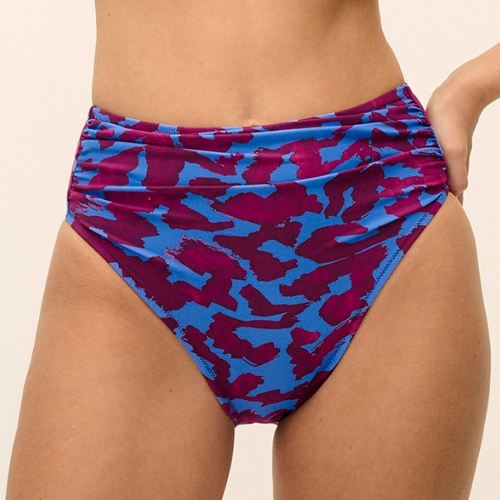 Fantasy Swim Merissa burgundy print slip de bikini