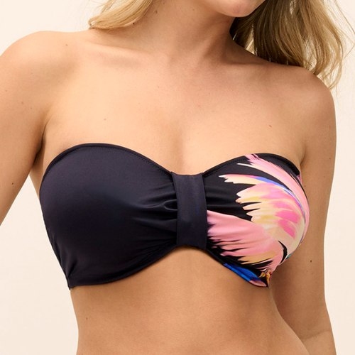 Fantasy Swim Waikiki Beach electric black haut de bikini préformé