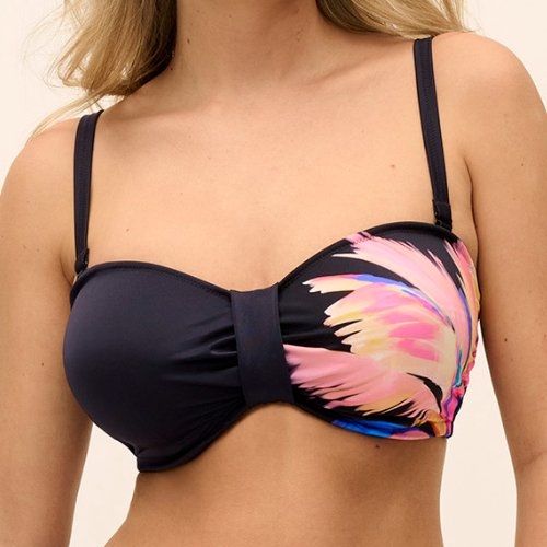 Fantasy Swim Waikiki Beach electric black haut de bikini préformé