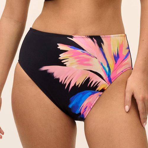 Fantasy Swim Waikiki Beach electric black slip de bikini