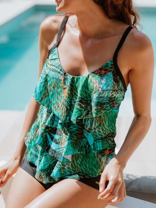 Mila Peacock vert/print set