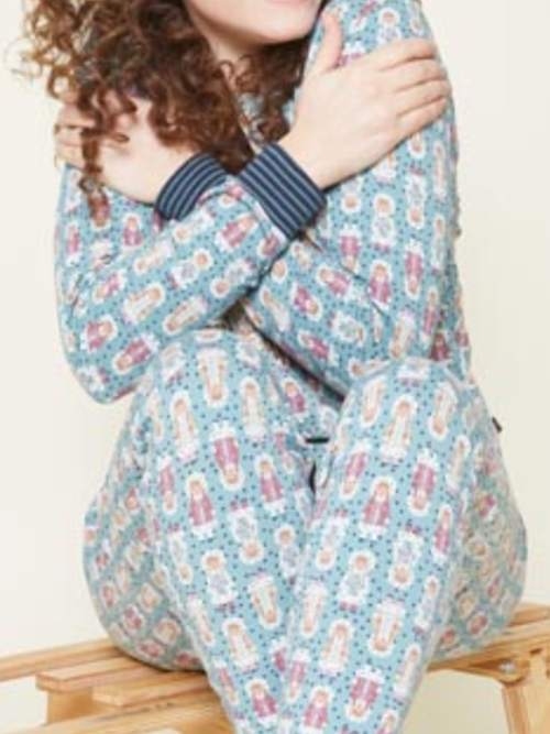 Charlie Choe Cold Days bleu pantalon de pyjama