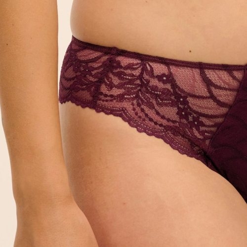 Fantasy Lingerie Cesile bordeaux slip brésilien