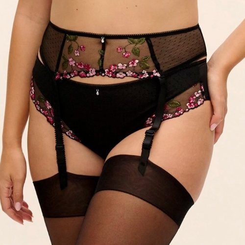 Fantasy Lingerie Eliyse noir jarretelles garter belt
