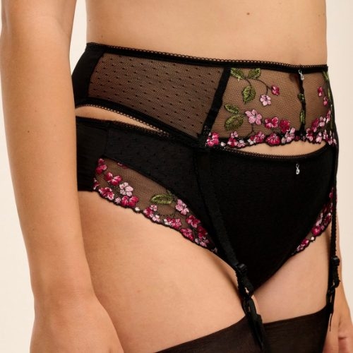 Fantasy Lingerie Eliyse noir jarretelles garter belt