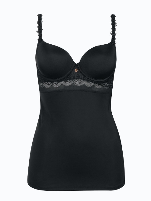 Lisca Ruby noir top spaghetti