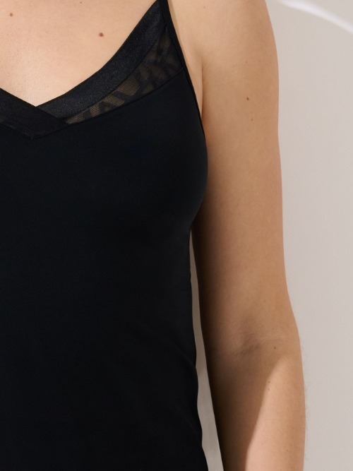 Lisca Opal noir top spaghetti