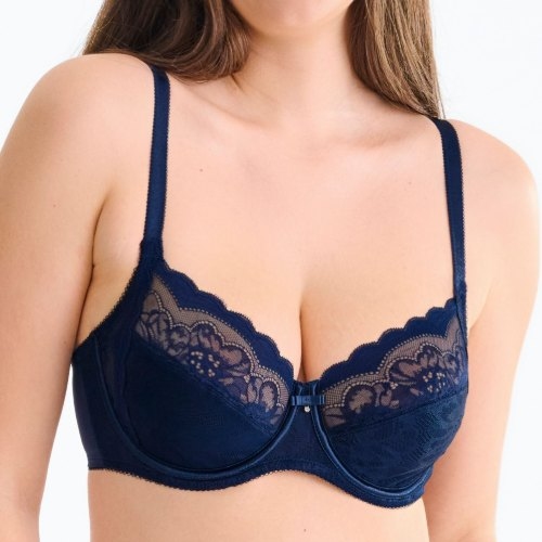 Lisca Evelyn bleu marine soutien-gorge sans forme