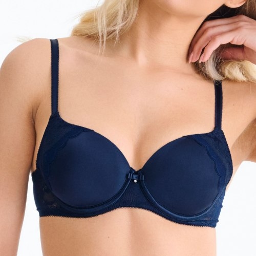 Lisca Evelyn bleu marine soutien-gorge rembourré